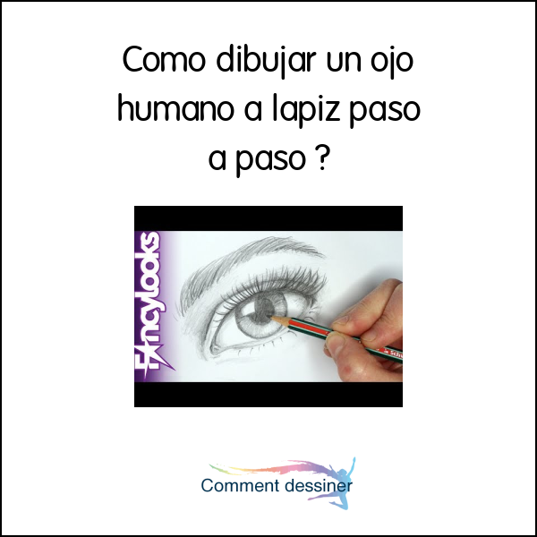 Como dibujar un ojo humano a lapiz paso a paso